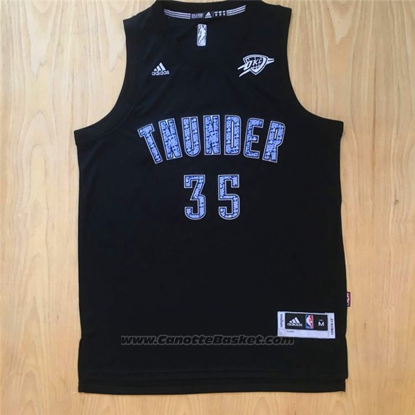 Maglia Diamonds Editon Golden State Warriors Kevin Durant #35 Nero